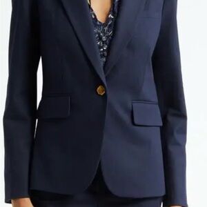 Veronica Beard Cutaway Dickey Midnight Blue Blazer - NWT